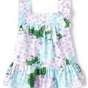 Hydrangea Flutter Top